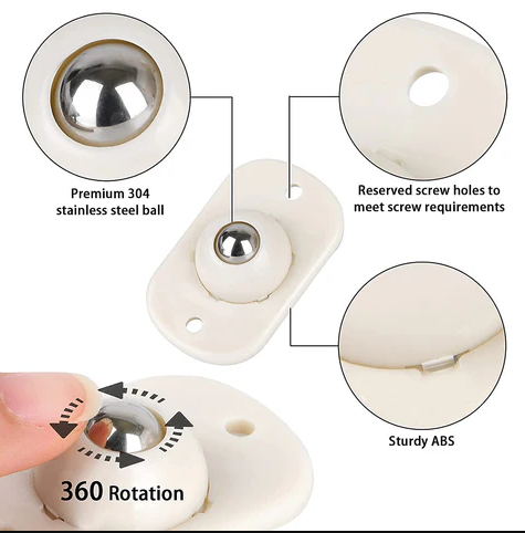 Moonzio Heavy Duty 360° Rotating Moving Wheels